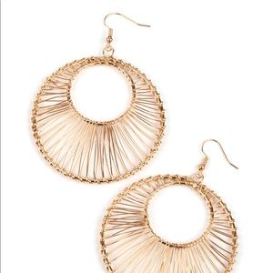 💥3/$15💥 Artisan Applique - Gold Earrings